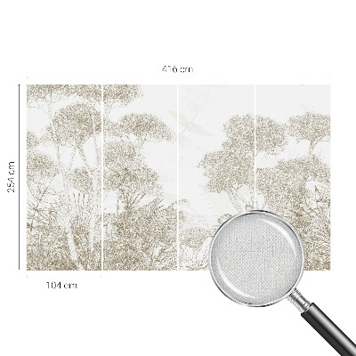 Papel de parede 3D Vegetação tropical