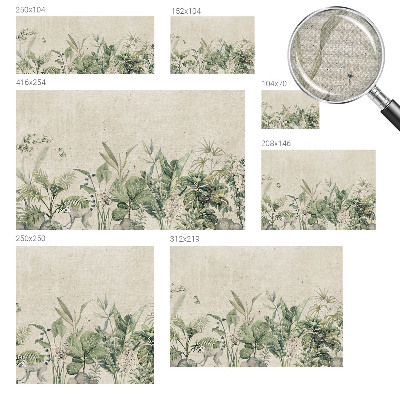 Papel de parede infantil selva tropical