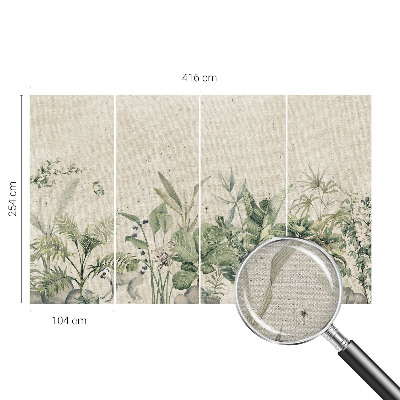 Papel de parede infantil selva tropical