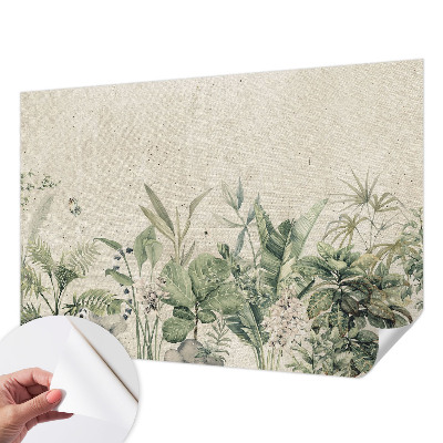 Papel de parede infantil selva tropical