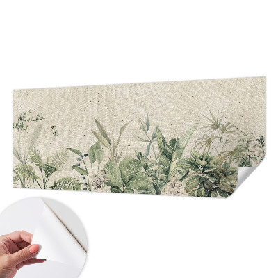 Papel de parede infantil selva tropical