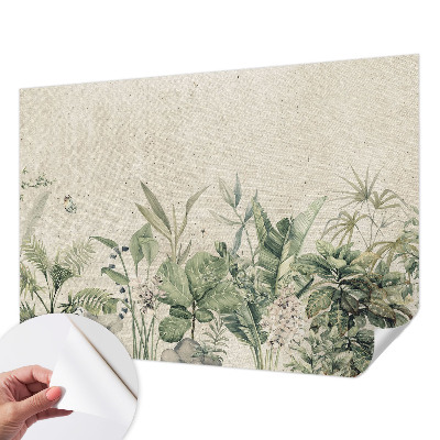 Papel de parede infantil selva tropical