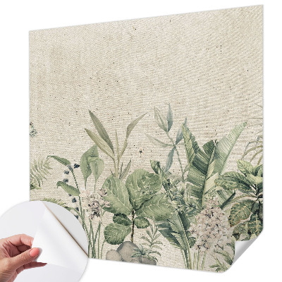 Papel de parede infantil selva tropical