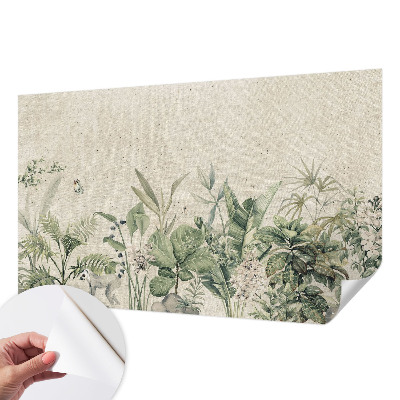 Papel de parede infantil selva tropical