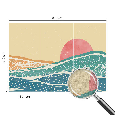 Papel de parede para criança Ondas do mar