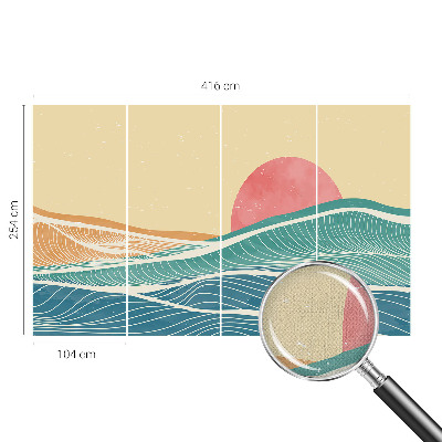 Papel de parede para criança Ondas do mar