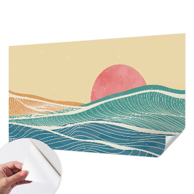 Papel de parede para criança Ondas do mar
