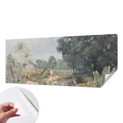 Papel de parede autocolante para sala Paisagem exótica