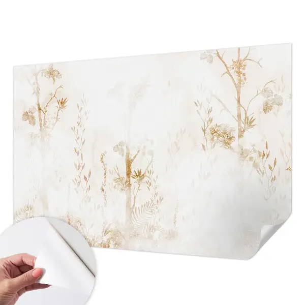Autocolante de parede fotográfico com motivo de elegância botânica