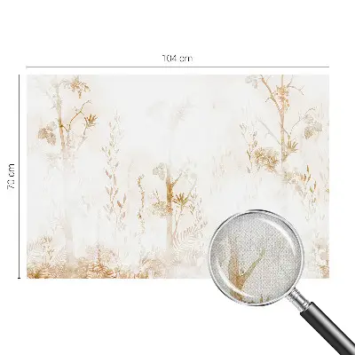 Autocolante de parede fotográfico com motivo de elegância botânica