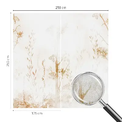 Autocolante de parede fotográfico com motivo de elegância botânica