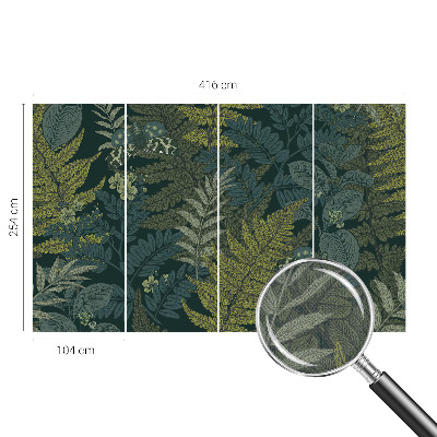 Papel de parede para criança Elegância verde