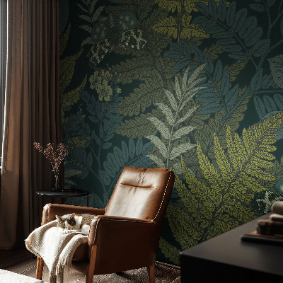 Papel de parede para criança Elegância verde