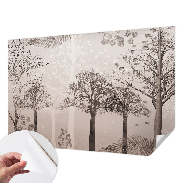 Papel de parede infantil Árvores delicadas