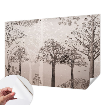 Papel de parede infantil Árvores delicadas