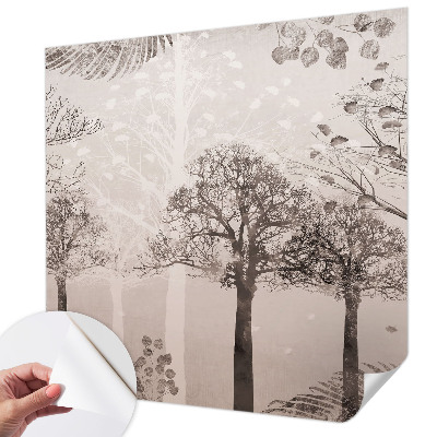 Papel de parede infantil Árvores delicadas