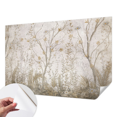 Papel de parede autocolante para sala com estampa 
