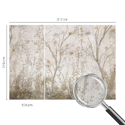 Papel de parede autocolante para sala Um recanto da floresta