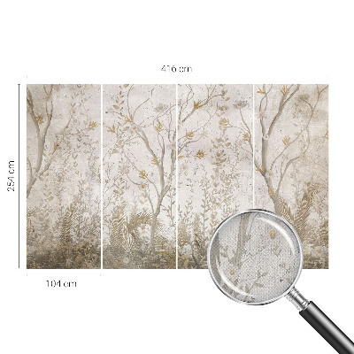 Papel de parede autocolante para sala com estampa 