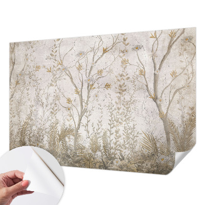 Papel de parede autocolante para sala com estampa 