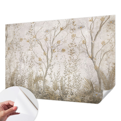 Papel de parede autocolante para sala Um recanto da floresta