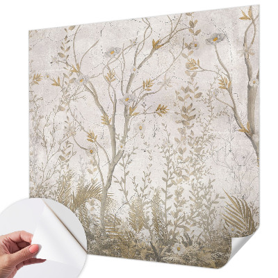 Papel de parede autocolante para sala Um recanto da floresta