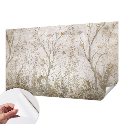 Papel de parede autocolante para sala com estampa 