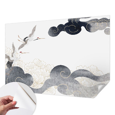 Papel de parede autocolante para quarto Guindastes em voo