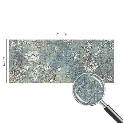 Papel de parede autocolante com estampa de rosas românticas