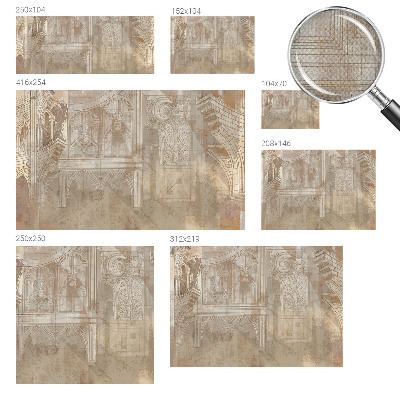 Autocolante de parede fotográfico Ornamentos históricos