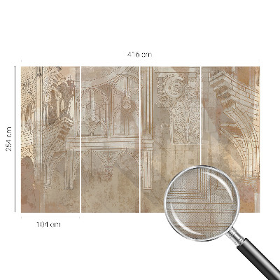 Autocolante de parede fotográfico Ornamentos históricos