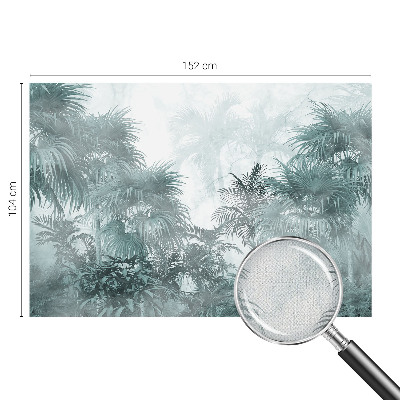 Papel de parede para criança em tom verde exótico