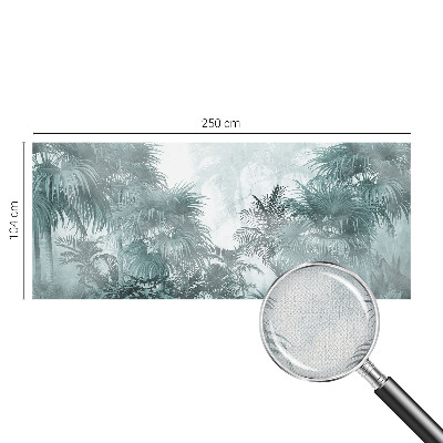 Papel de parede para criança em tom verde exótico