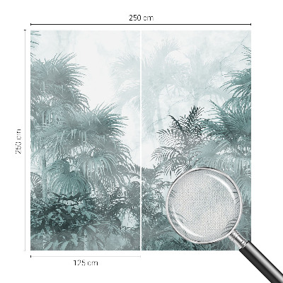 Papel de parede para criança em tom verde exótico