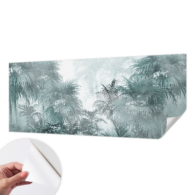 Papel de parede para criança em tom verde exótico