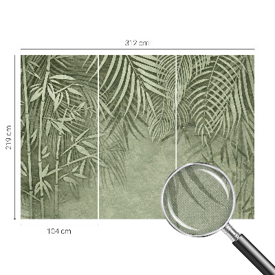 Papel de parede infantil Paraíso de bambu