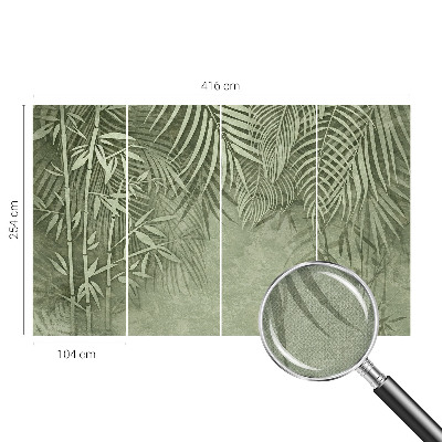 Papel de parede infantil Paraíso de bambu