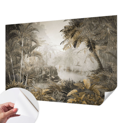 Papel de parede autocolante para quarto Floresta tropical