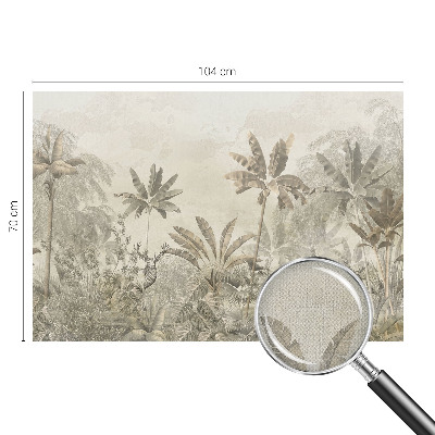Papel de parede autocolante para sala selva tropical