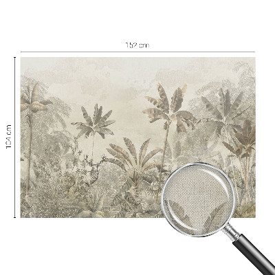 Papel de parede autocolante para sala selva tropical