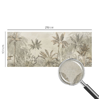 Papel de parede autocolante para sala selva tropical