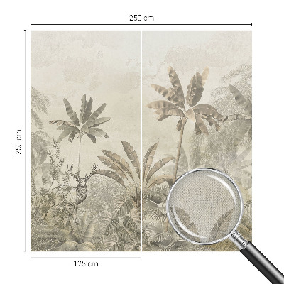 Papel de parede autocolante para sala selva tropical