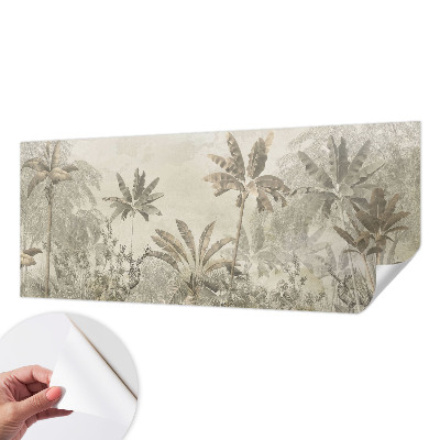 Papel de parede autocolante para sala selva tropical
