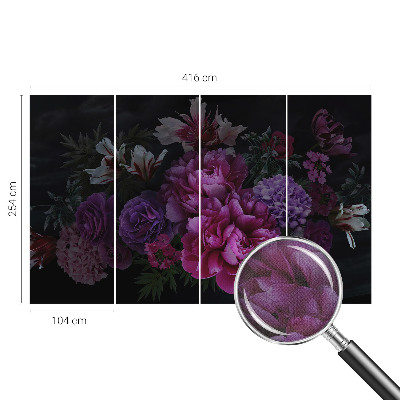 Papel de parede autocolante Elegância floral