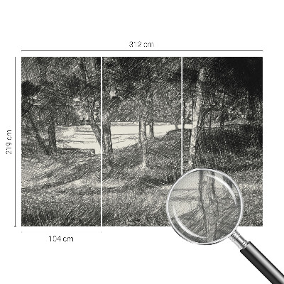 Papel de parede 3D Uma paisagem tranquila