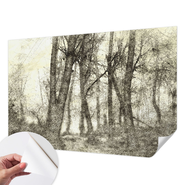 Papel de parede infantil Melancolia da Floresta