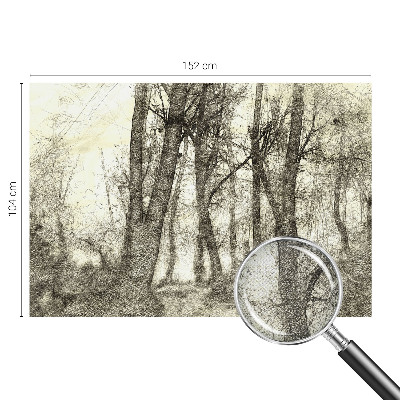Papel de parede infantil Melancolia da Floresta