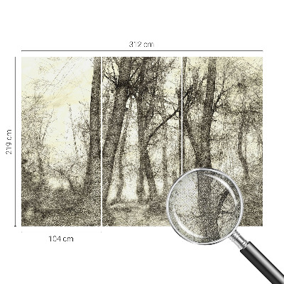 Papel de parede infantil Melancolia da Floresta