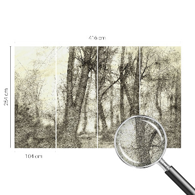 Papel de parede infantil Melancolia da Floresta