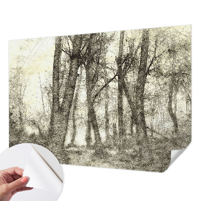 Papel de parede infantil Melancolia da Floresta